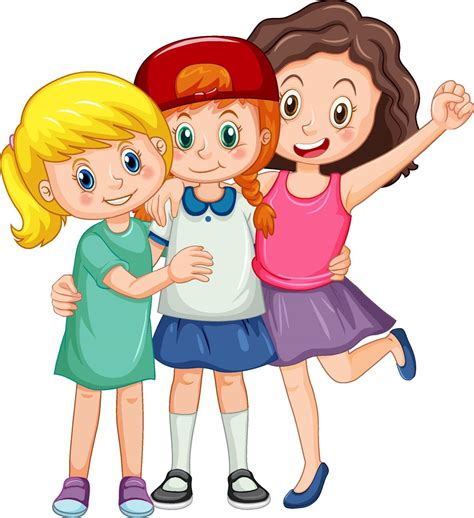 three girls cartoon